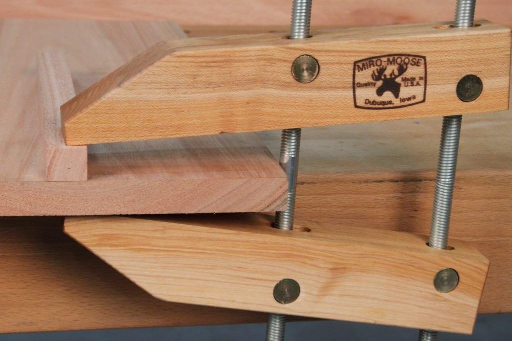 Dubuque Clamp Works Made in USA Wood Hand Screw Clamp 12 inch Hard Maple Jaw