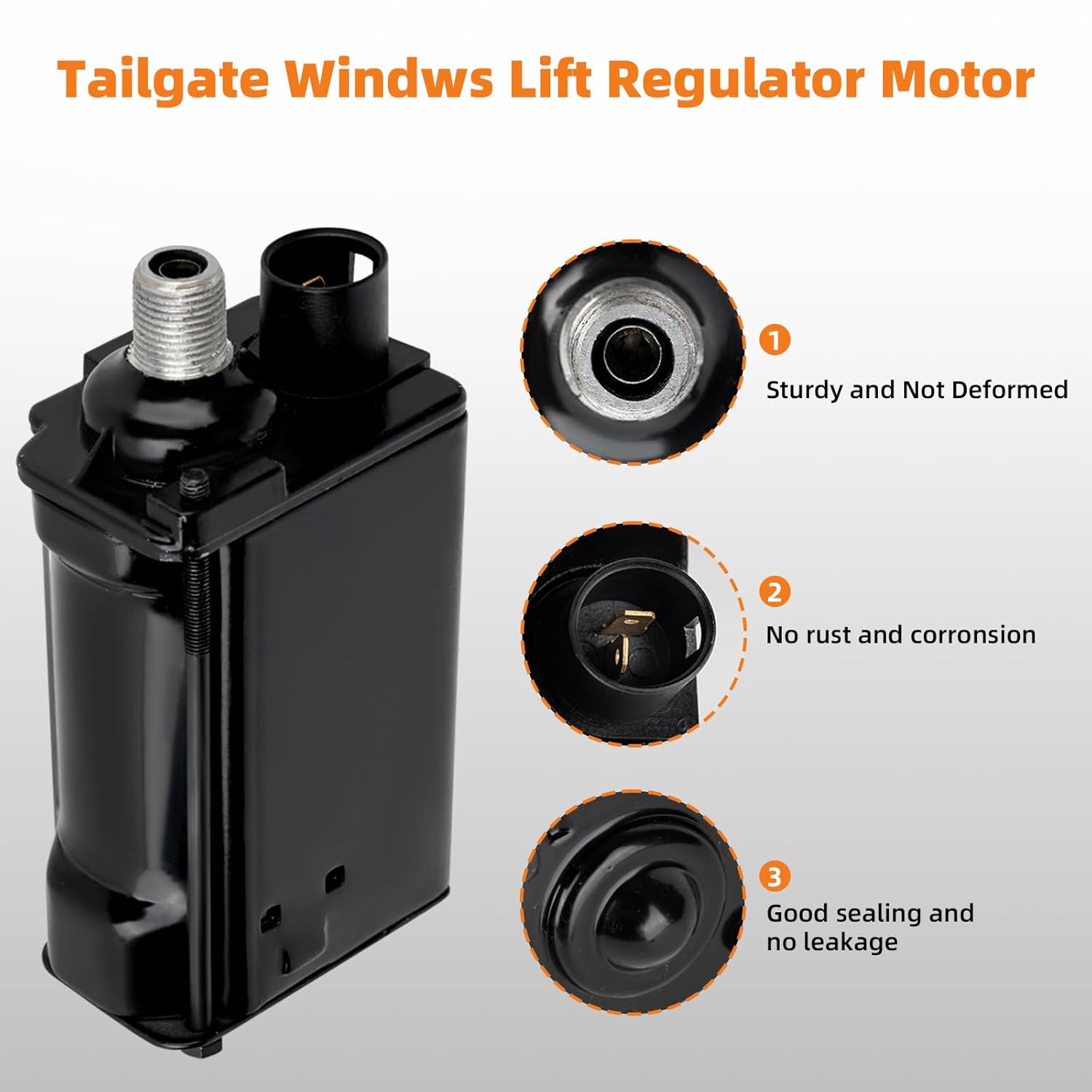 4220 Tailgate Window Lift Regulator Motor Compatible with Buick Chevrolet GMC Skylark K5 Blazer Chevelle Malibu Jimmy R1500 V2500 Suburban Rear Window Motor 5045702 22010405