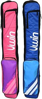 Uwin Eishockey-Tasche - Multi-Schläger-Tasche - Zusätzliche Taschen - Tragegurt - Blau, Rosa