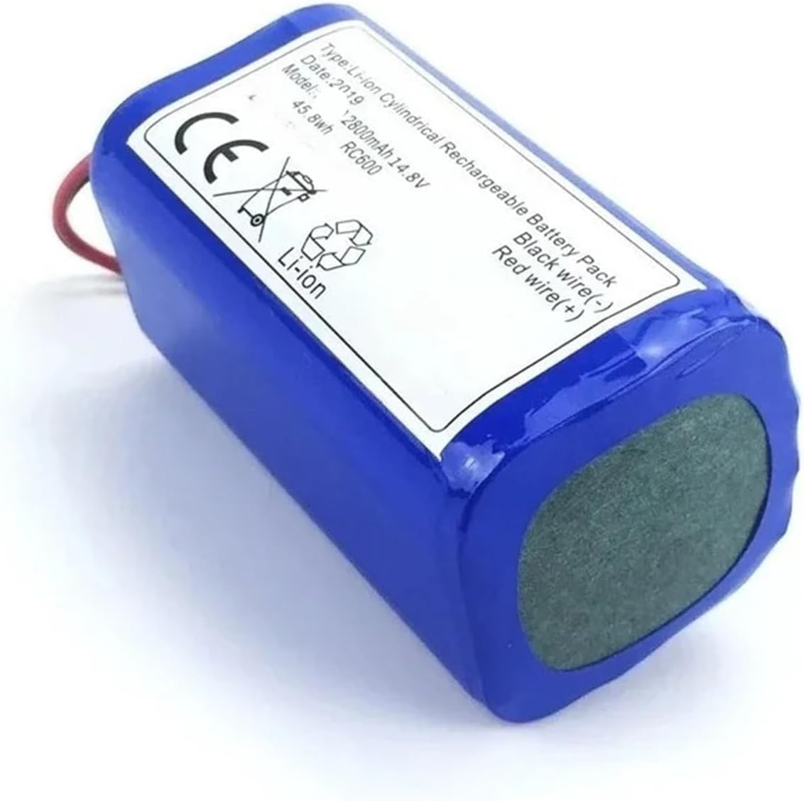14.8v 2600mah，Compatible for ILIFE，A4s/A7/V7s Plus/V55 Pro/W400/A9s PX-B020 Robot Vacuum Cleaner Batteries CR130 Part(4Pcs 14.8v 2600mah)