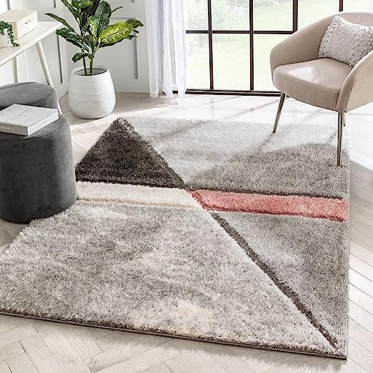 Image of Modern Quality Carpet /Trending Design Hand Woven Fluffy Rug /Mats for Bedroom /Dinning Hall /Living Room 2-inch Thick [Size 10x12 feet]