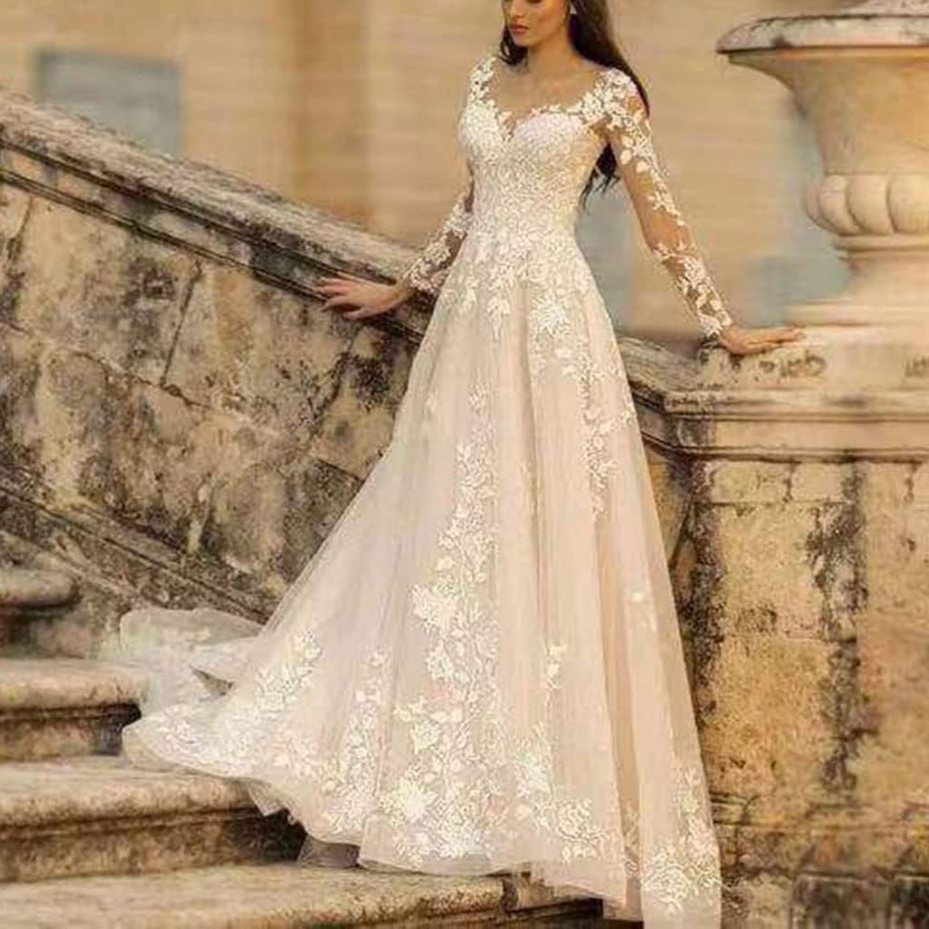Amazon.co.jp: V Neck Backless Lace Long 