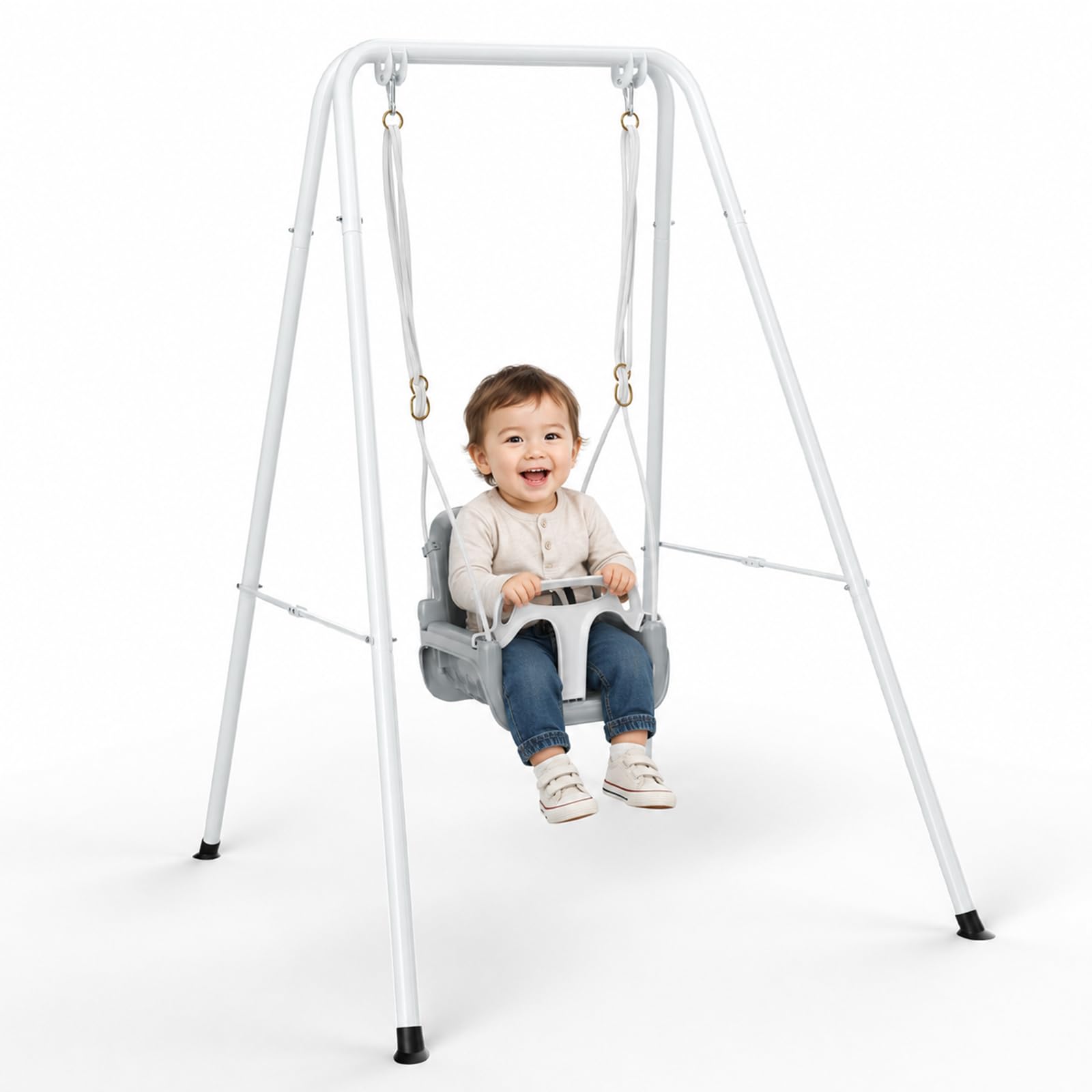 4-in-1 Foldable Baby Swing Set with Baby Jumper Seat