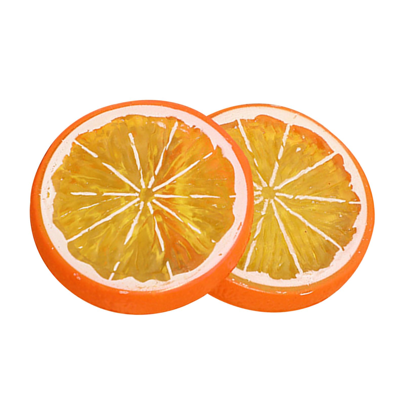 Limtula Realistic Lemon Wedges Props for Food Photography and Table Artificial Lemon Models