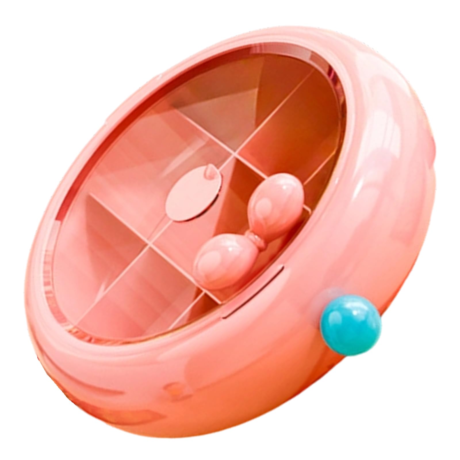 Tsophreniq Transparency Cover Candy Snacks Organiser with Clear Lid Desk Storage Solution with Compartment Sectioned Box