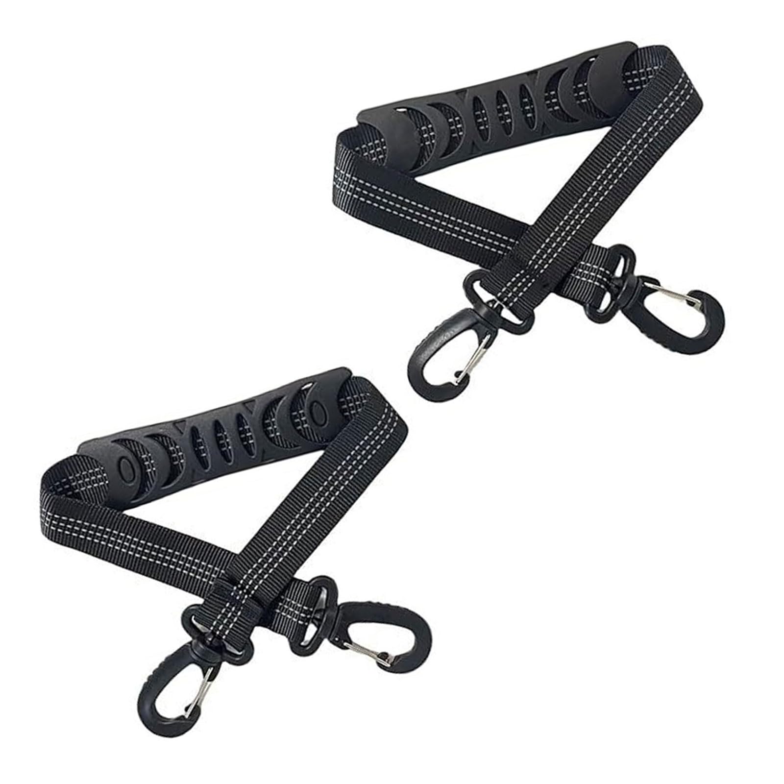 Lot de 2 sangles de rangement pour équipement de ski avec épaules rembourrées antidérapantes pour patin à glace, snowboard, bottes de ski