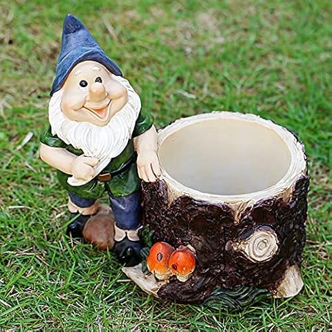 Elandkids Garden Gnome Statue - Garden Gnome Ornaments Outdoor Cover