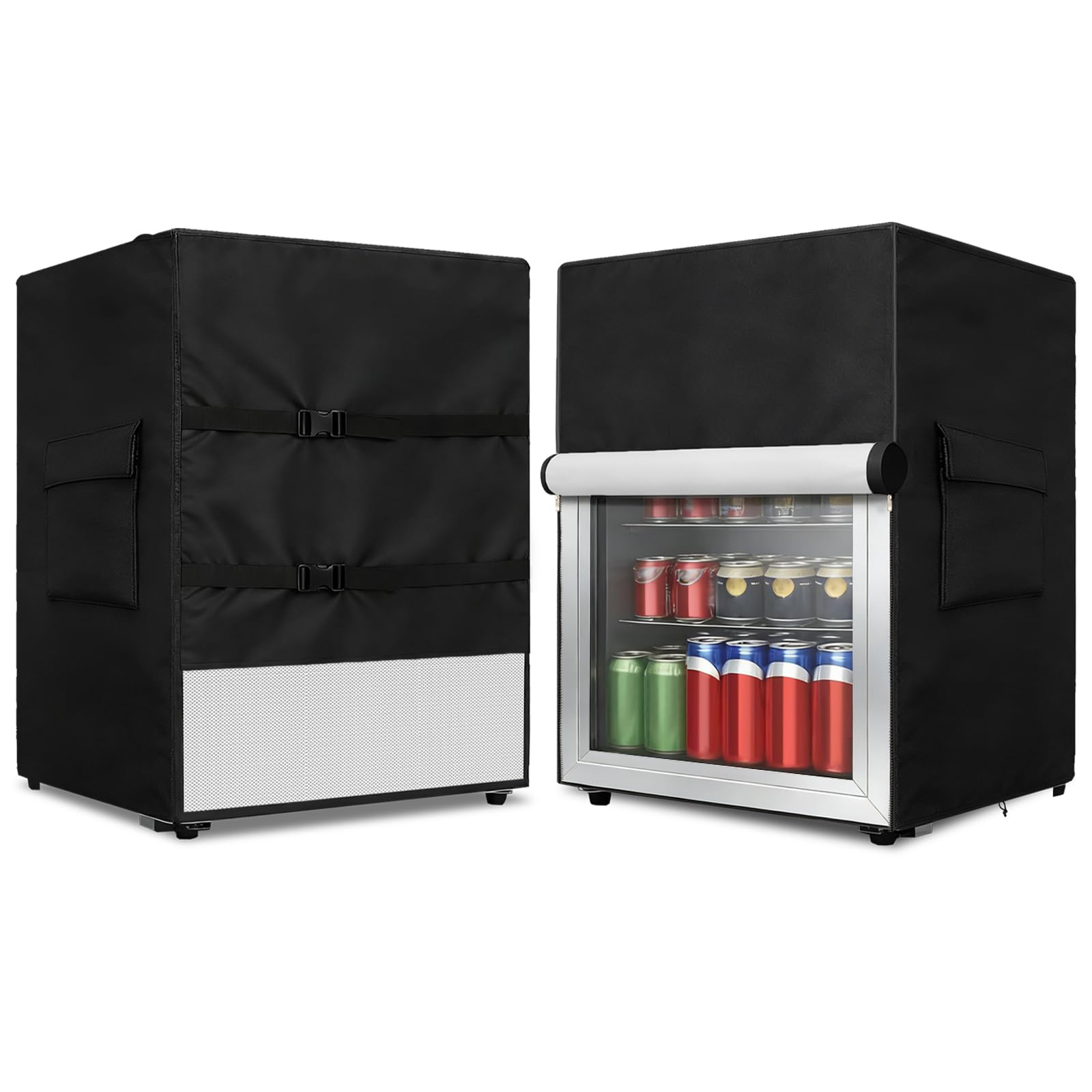 Photo 1 of Dalema Mini Fridge Cover, Black, 18"W x 20"D x 31"H