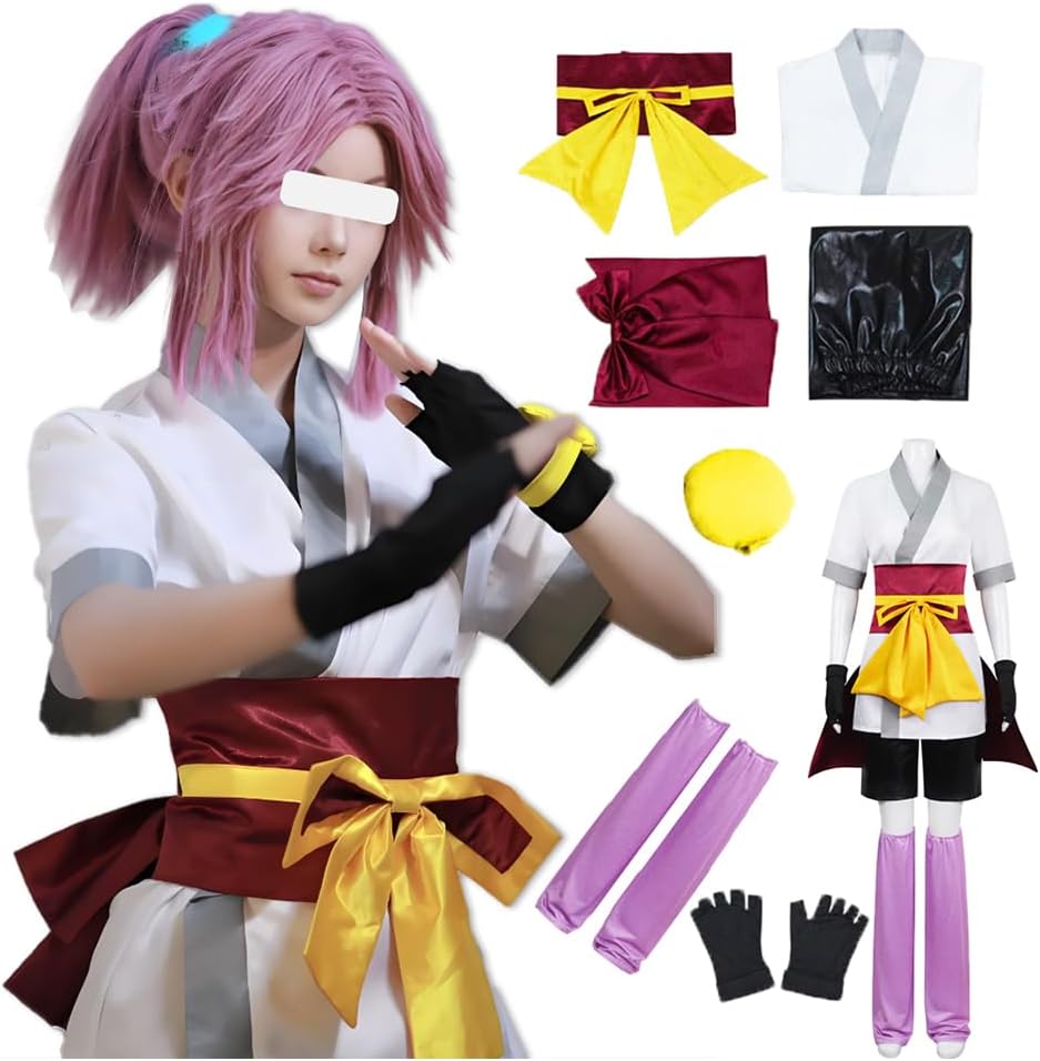 Female Cosplay Costume Kimono Uniform Outfits Halloween Full Set 7PCS