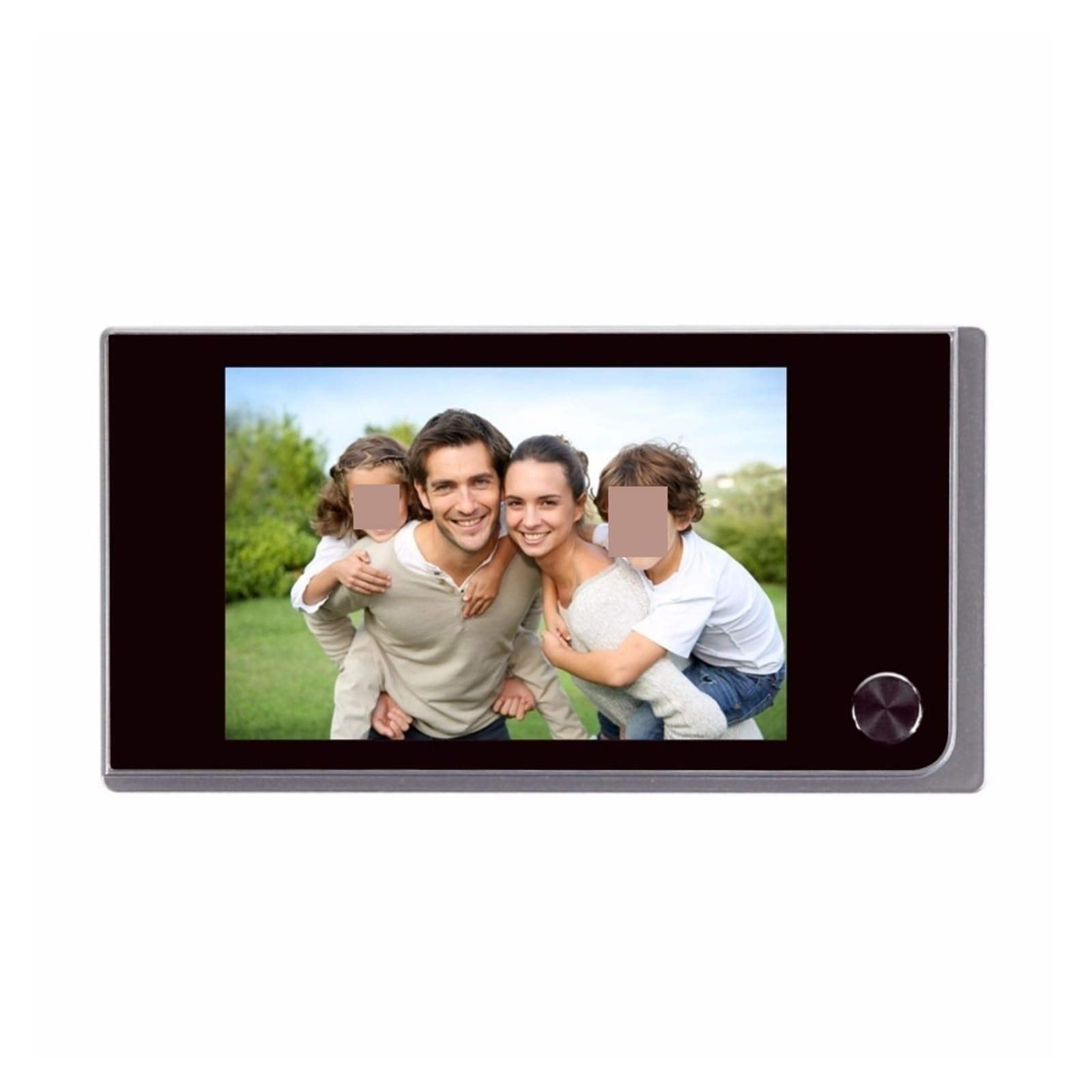 Timbre con vídeo Inteligente Timbre con Video de 3,5 Pulgadas y cámara visión Gran Angular 120° for Seguridad del hogar oficinas y hogares