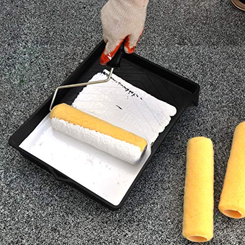 image for KingOrigin Premium 18 Piece Multi use 9 inch Paint Rollers,Roller, Pai