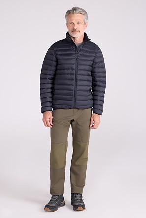 Mountain Warehouse Featherweight Mens Down Jacket - Raincoat Jet Black XX-Large