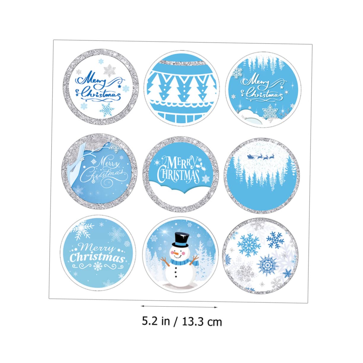 SHINEOFI 140feuilles Étiquettes Décoratives De Noël Avec De Autocollants Sealing Pour Et Enveloppes Stickers Festifs Adhésifs Pour Fêtes Et