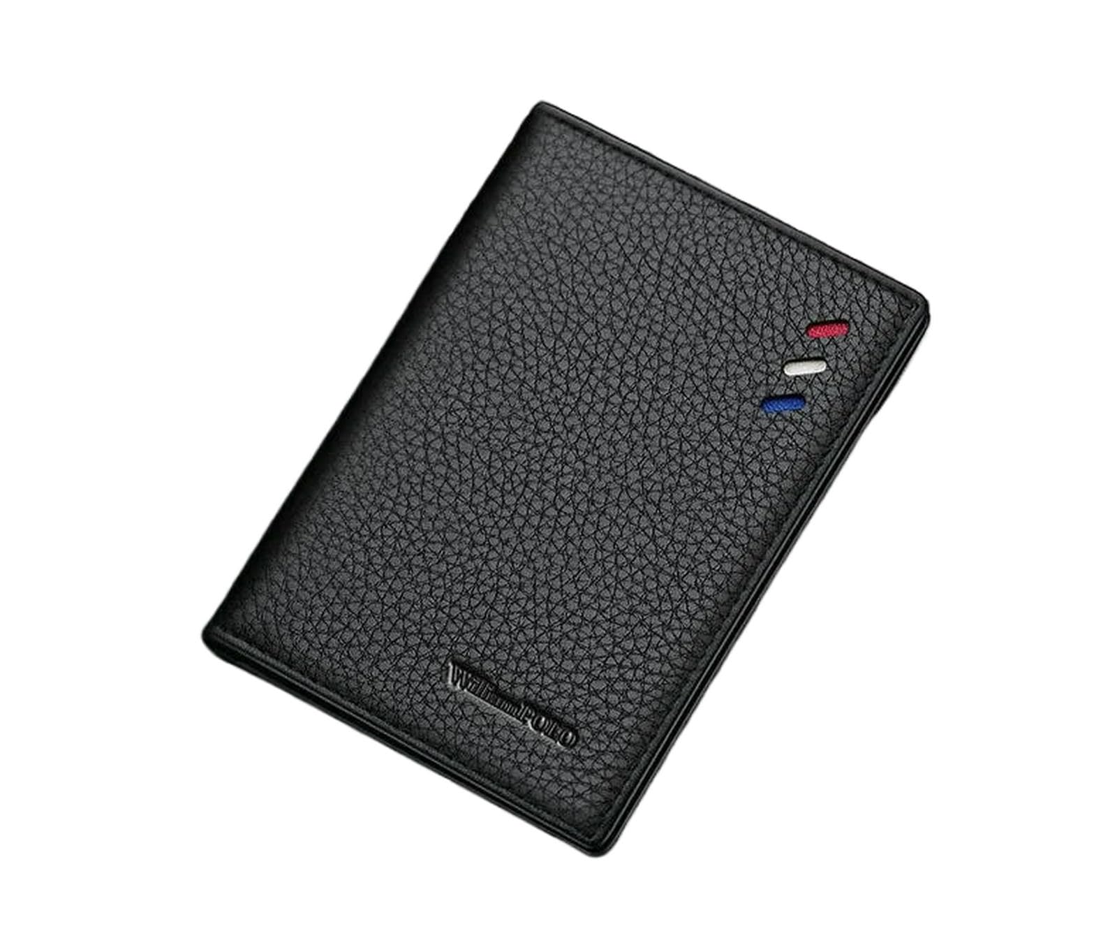 Portfele męskie Portmonetka Id Card Holder Prezent Brązowy-11 x 8 x 1,2 cm