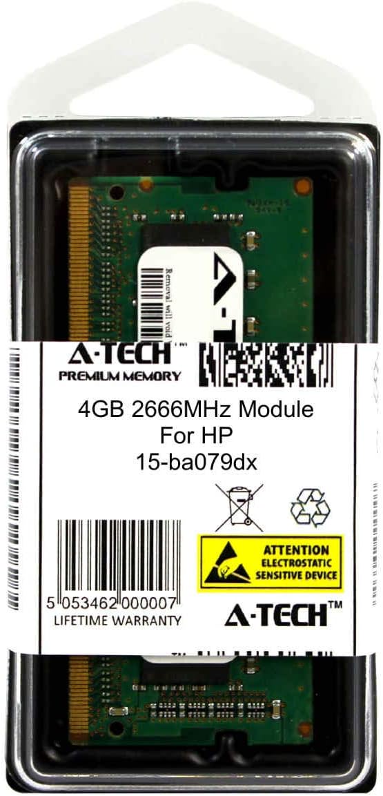 A-Tech 4GB Module for HP 15-ba079dx Laptop & Notebook Compatible DDR4 2666Mhz Memory Ram (ATMS379859A25977X1)