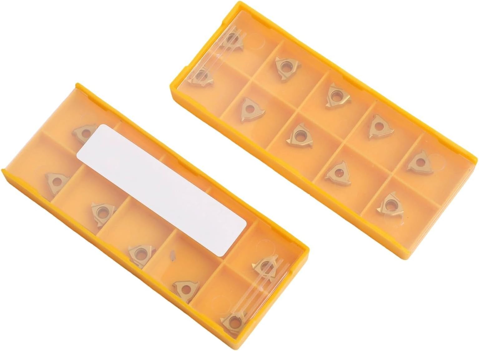 Carbide Threading Inserts for Internal Threading Tool, 11ER AG60 + 11IR AG60 Indexable Lathe Insert Set, 20pcs Turning Inserts Compatible with SER/SNR Series