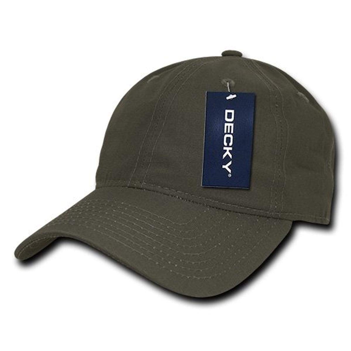 DECKY Low Crown Relaxed Rip Stop Cap, Olive Drab