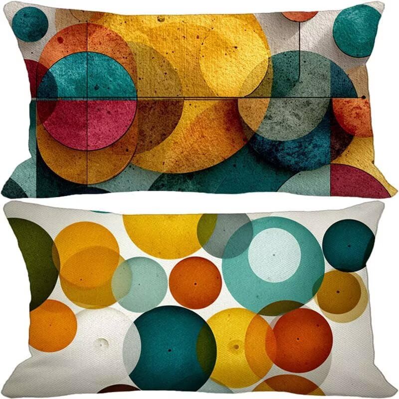 Cushion covers géométrie motif 40x80 cm housse coussin imperméable terrasse