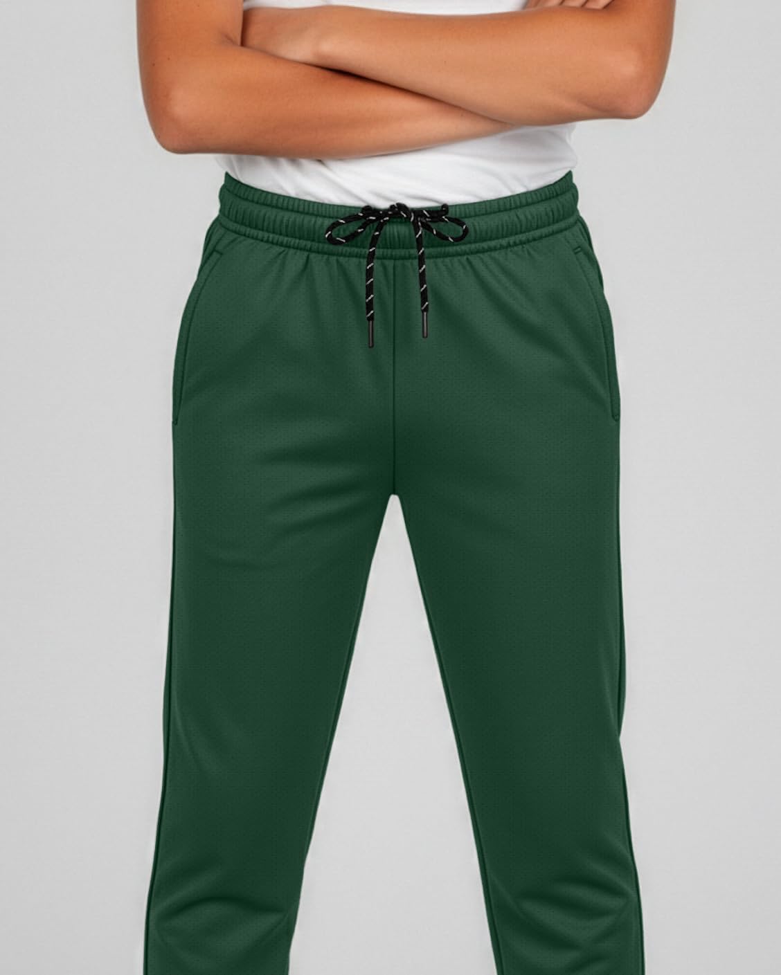 Real Essentials 3 Pack: Boy's Mesh Jogger Sweatpants - Youth Kids Baseball Football Athletic Pants with Pockets - Image 4