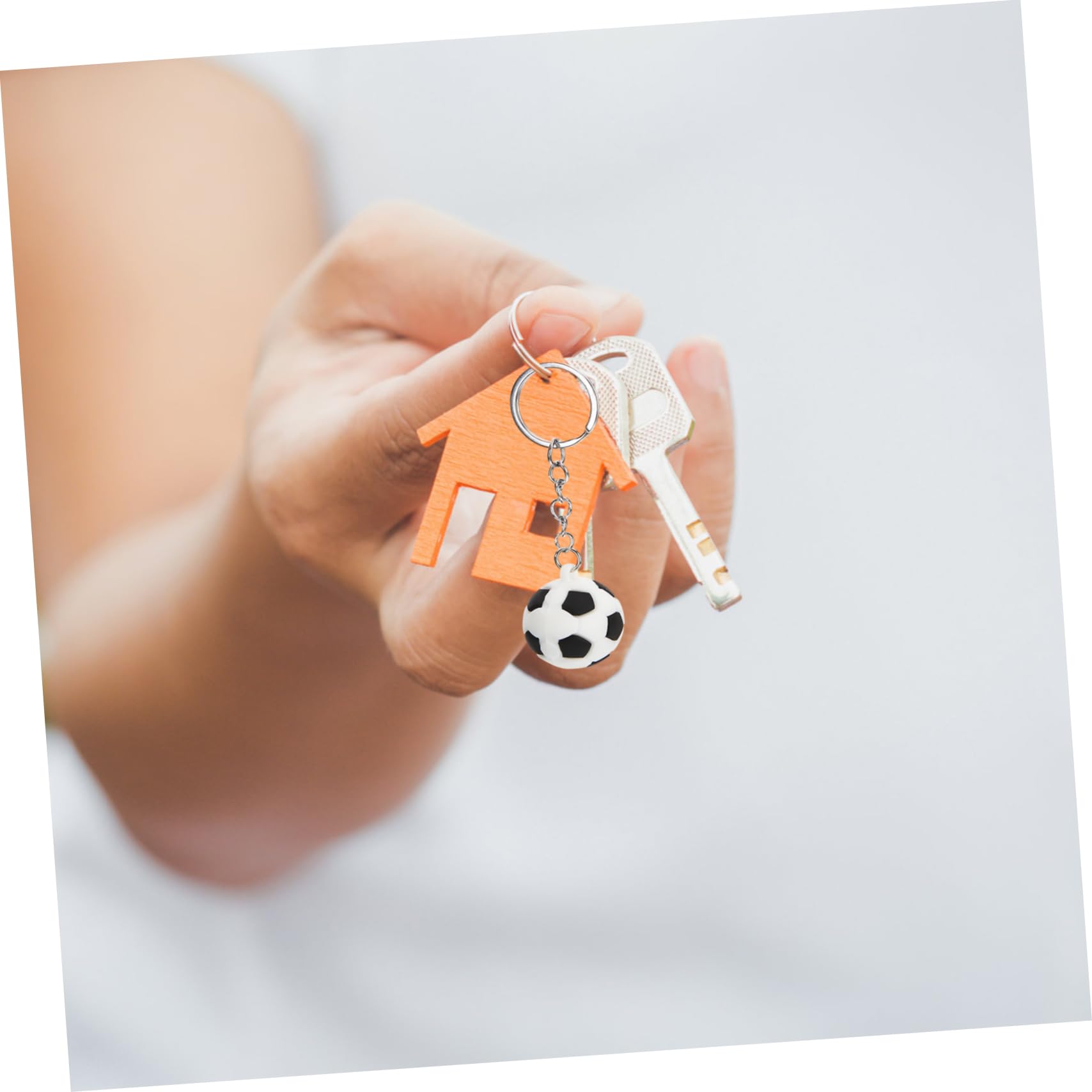 24stücke Teiliges Fußball Schlüsselanhänger Schlüsselringe Für Party-dekoration Taschenanhänger Für Jungen Und Fußballfans