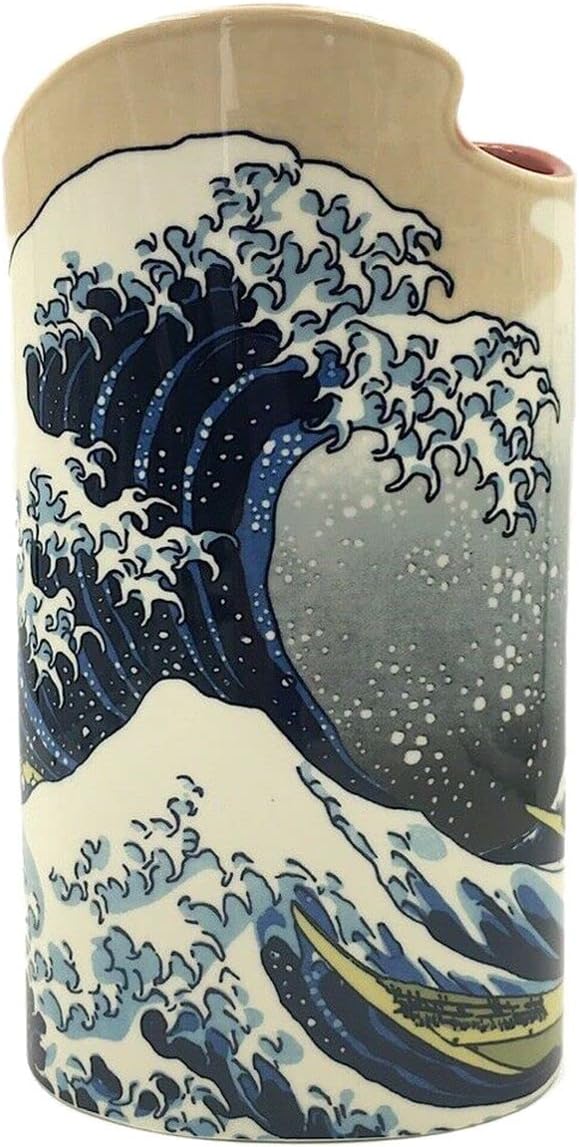 John Beswick SDA02 22 x 8 cm Van Gogh Irises Silhouette D'Art Vase, Multi-Colour