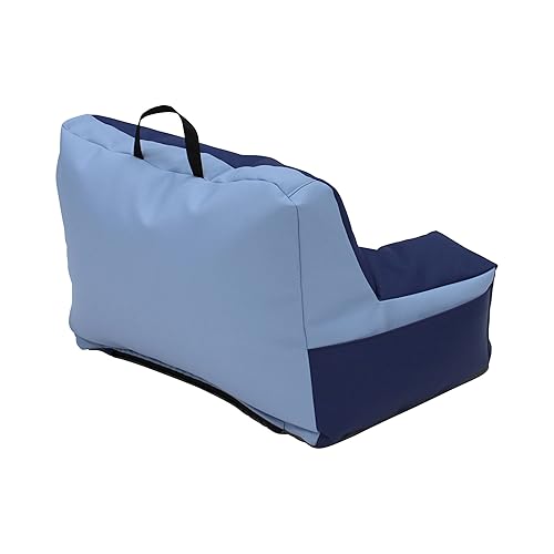 Miniatura 8 de Factory Direct Partners 12367-NVPB SoftScape Relax-N-Read - Puf con respaldo de apoyo, bolsillos de almacenamiento y almohadilla de espuma de 12