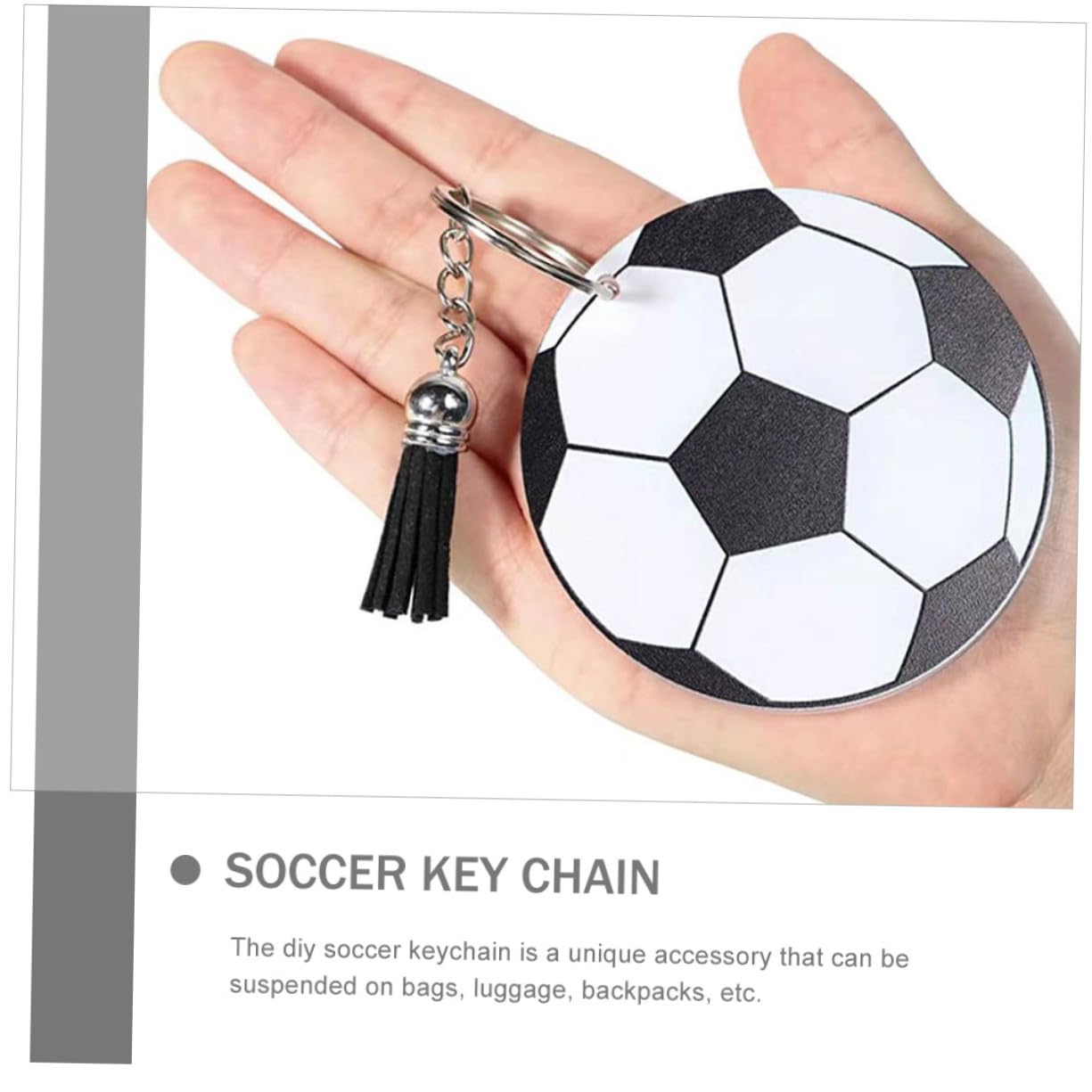 Toddmomy 20 set Portachiavi Calcio in Acrilico DIY con Palline da Calcio Decorazioni Sportive per Borse e Chiavi Accessori Moda Sportiva per Regali e Uso Quotidiano