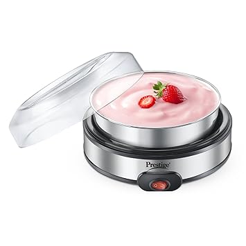 Prestige Electric Yoghurt Maker with Storage Lid| Stainless Steel Inner Pot| Low Energy Consumption| 360 Degree Uniform Heating| PYM 02 - image, photos