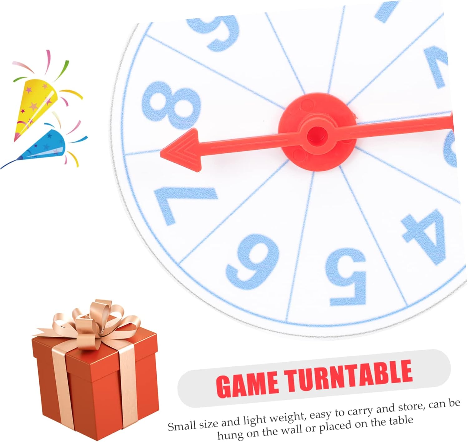 10pcs Handheld Game Wheel of Fortune Lottery Prize Wheel for Parties Adult Roulette Blank Spaces for Custom Awards