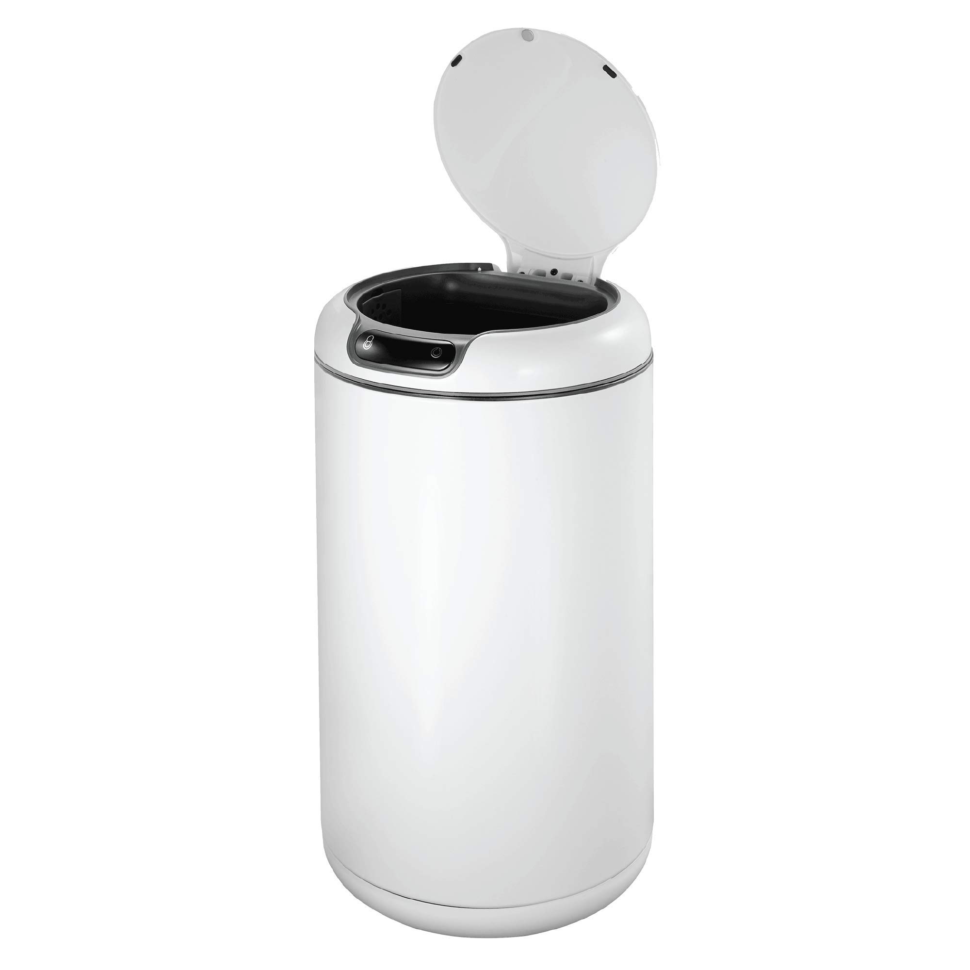 EKO Galleria Motion Sensor Bin - Touchless Automatic Rubbish Bin, Perfect for Kitchen & Home - White (9 Litres)