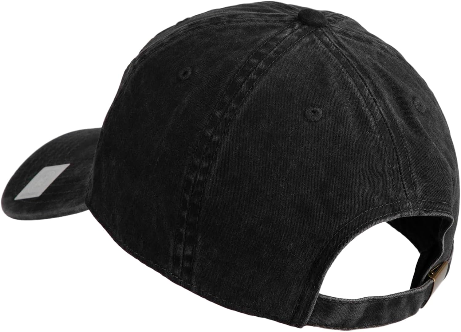 e4Hats.com Navy Veteran Letters Embroidered Washed Solid Pigment Dyed Cotton Twill Brass Buckle Cap