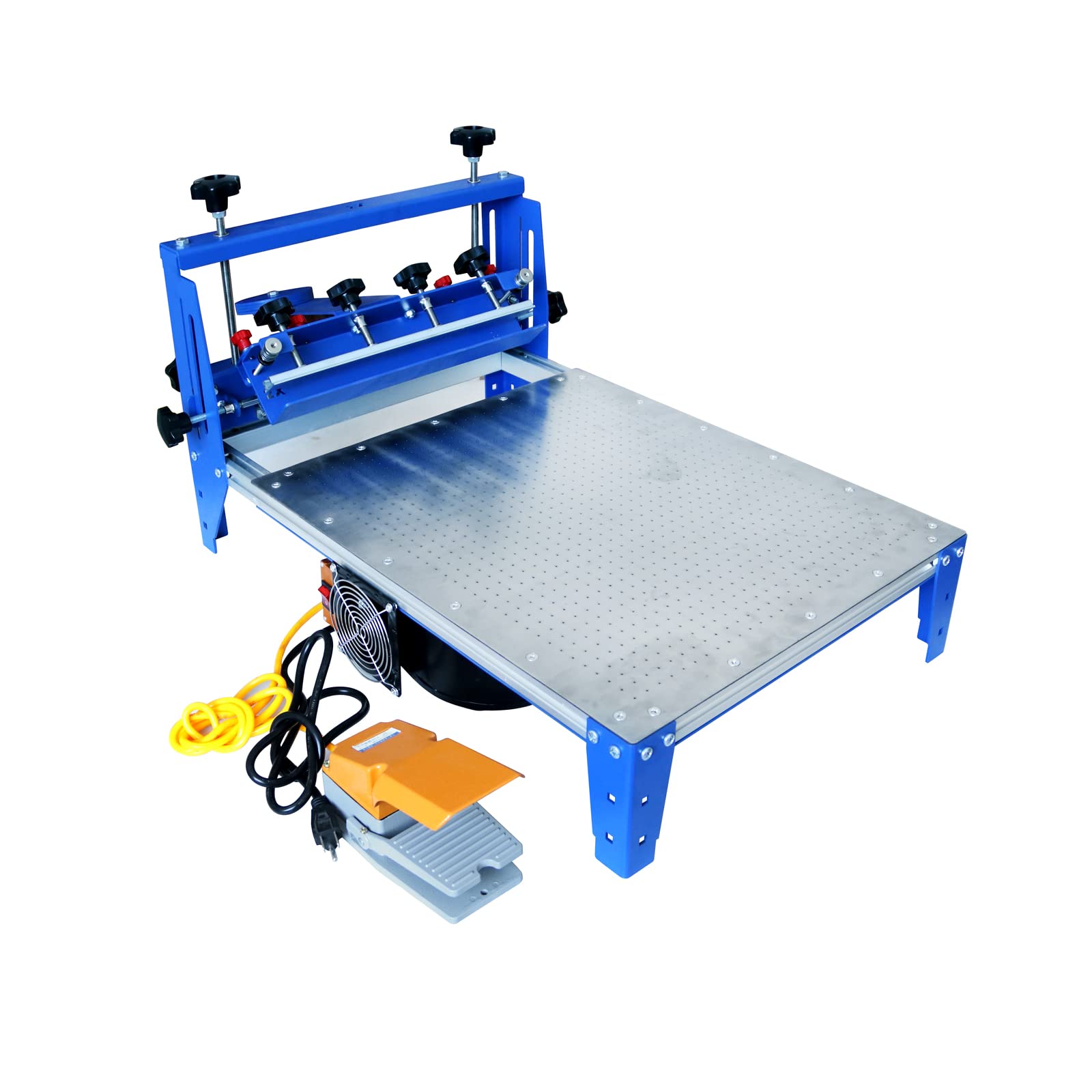 TIANIUSEEN High Precision Vacuum Screen Printing Press 3D Micro-Adjustable Vacuum Silk Screen Printer with 20 * 24 inch Vacuum Pallet for Printing Paper Plastic Sheet All Kinds of Film Card Board