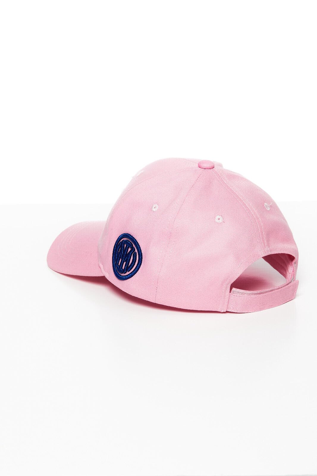 Inter Cappellino da Baseball con Visiera Nuovo Logo, Cotone, Rosa, Taglia Unica Regolabile