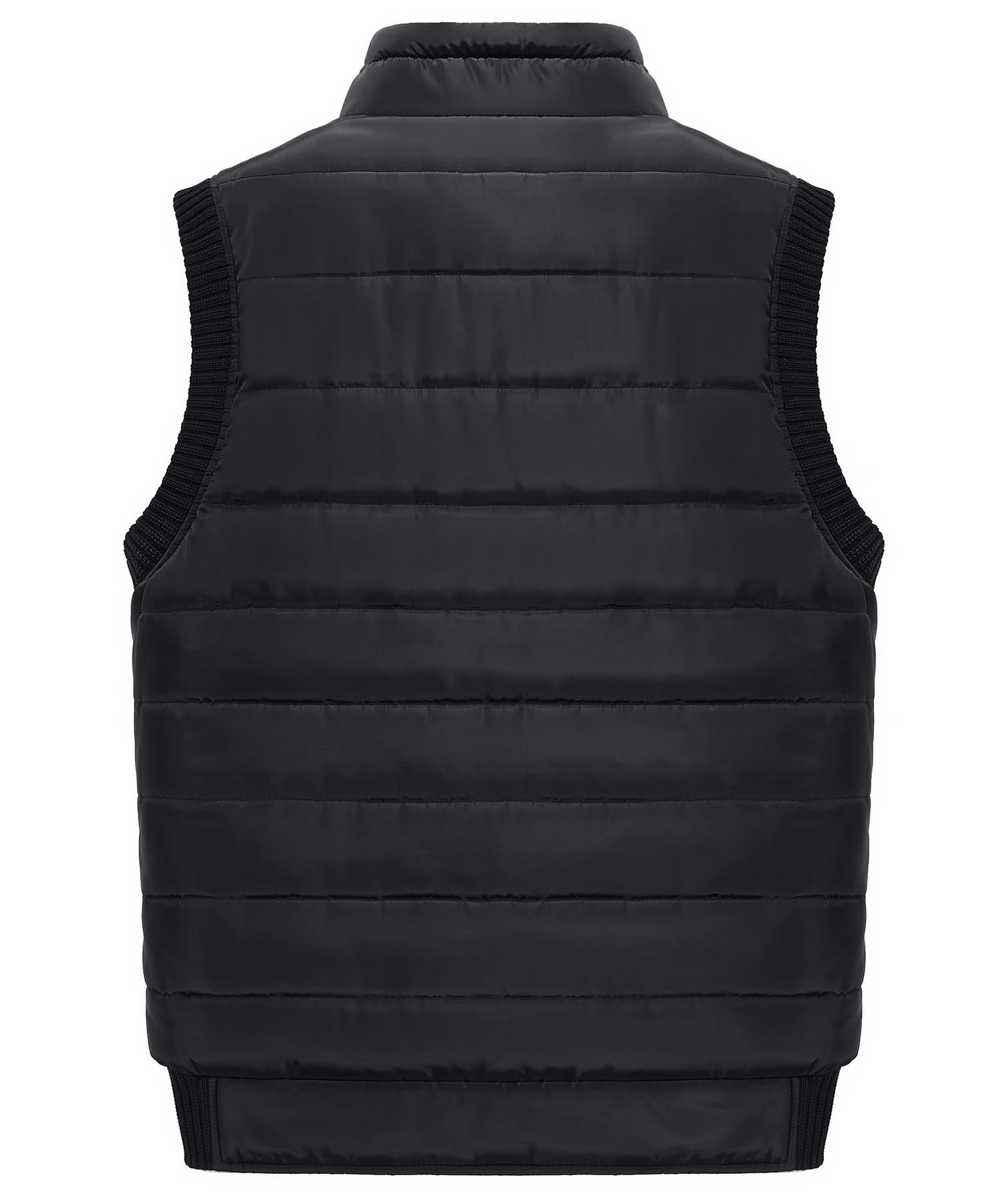 Herren Warme Fleeceweste Winter Outdoor Weste mit Vielen Taschen Thermo Stehkragen Anglerweste Freizeit Ärmellos Jacke Kuschelig-warm Gefüttert Weste
