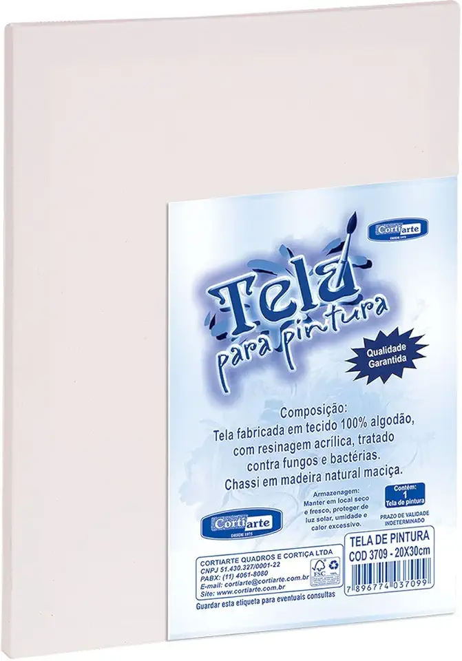 60X80Cm. Tecido C/Mold.Madeira