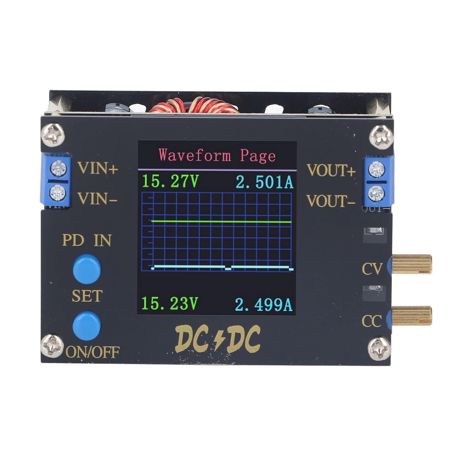 FNIRSI DC DC Automatyczny konwerter 3A 35W Moduł zasilania CC CV
