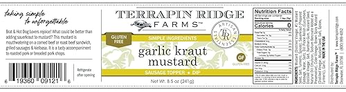 Miniatura 5 de Terrapin Ridge Farms ajo Kraut Mostaza  Un tarro de 8.5 onzas