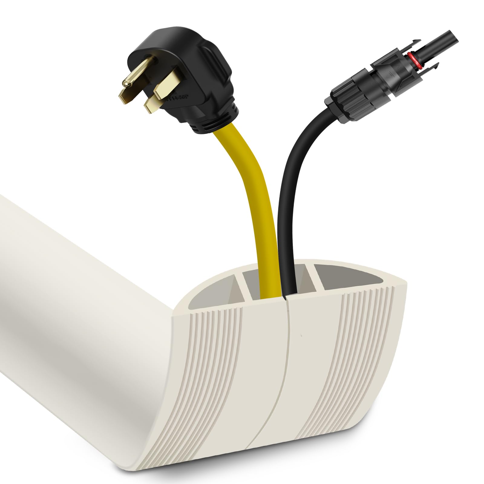 Conducto para Cables de Suelo, Puente para Cables, Conducto para Cables de Alimentación Plano, Fácil de Cortar para El Hogar, La Oficina, La Escuela, Conciertos