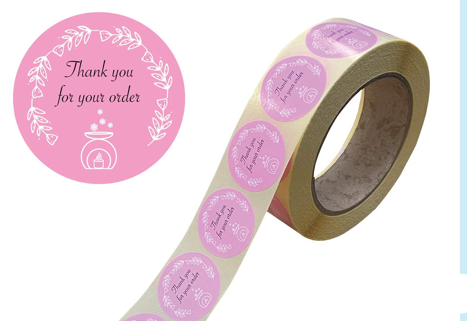 Design Number 11 35mm Thank You Stickers/Labels from Only 99p Professionally Printed in The UK