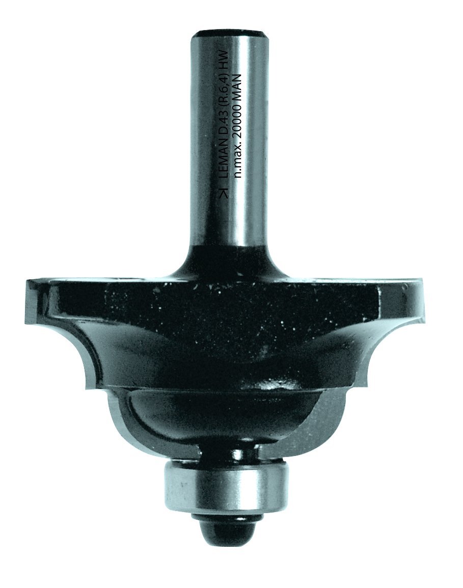Leman 4498.706.00 - Fresa para molduras decorativas con rodamiento (mango 8, diametro 43)
