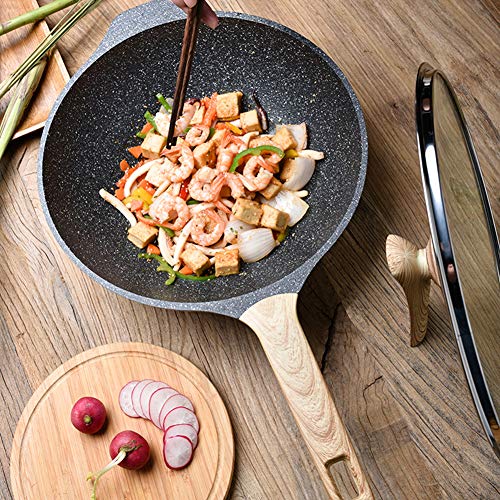 Wok antiadherente con tapa transparente 30 cm miniatura 2