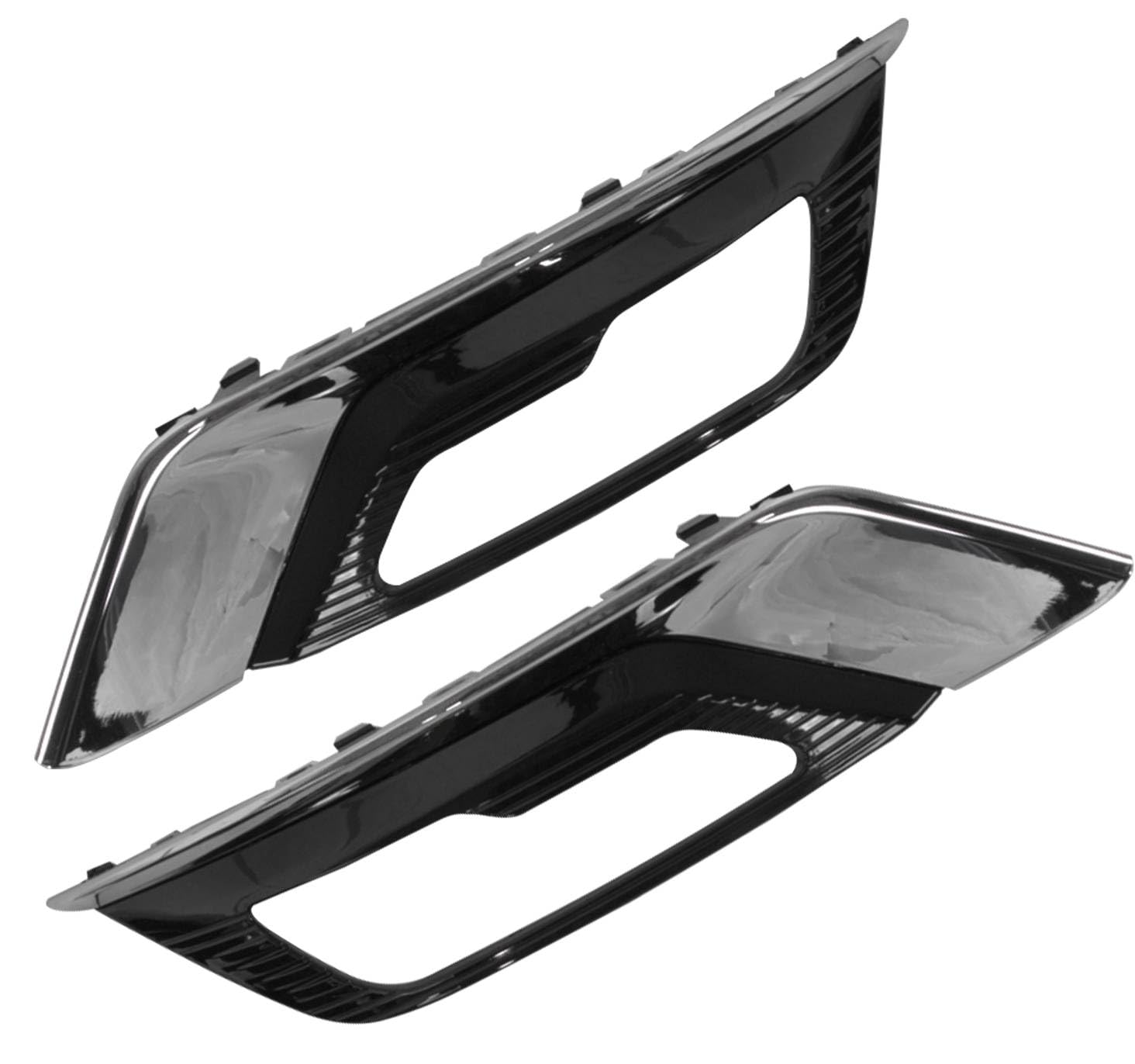 Acegik Kit Pair Front Right & Left Fog Lamp Bezel Kit for Ford for Fusion 2017-2018 HS7Z17B814CB HS7Z-17B814-CB