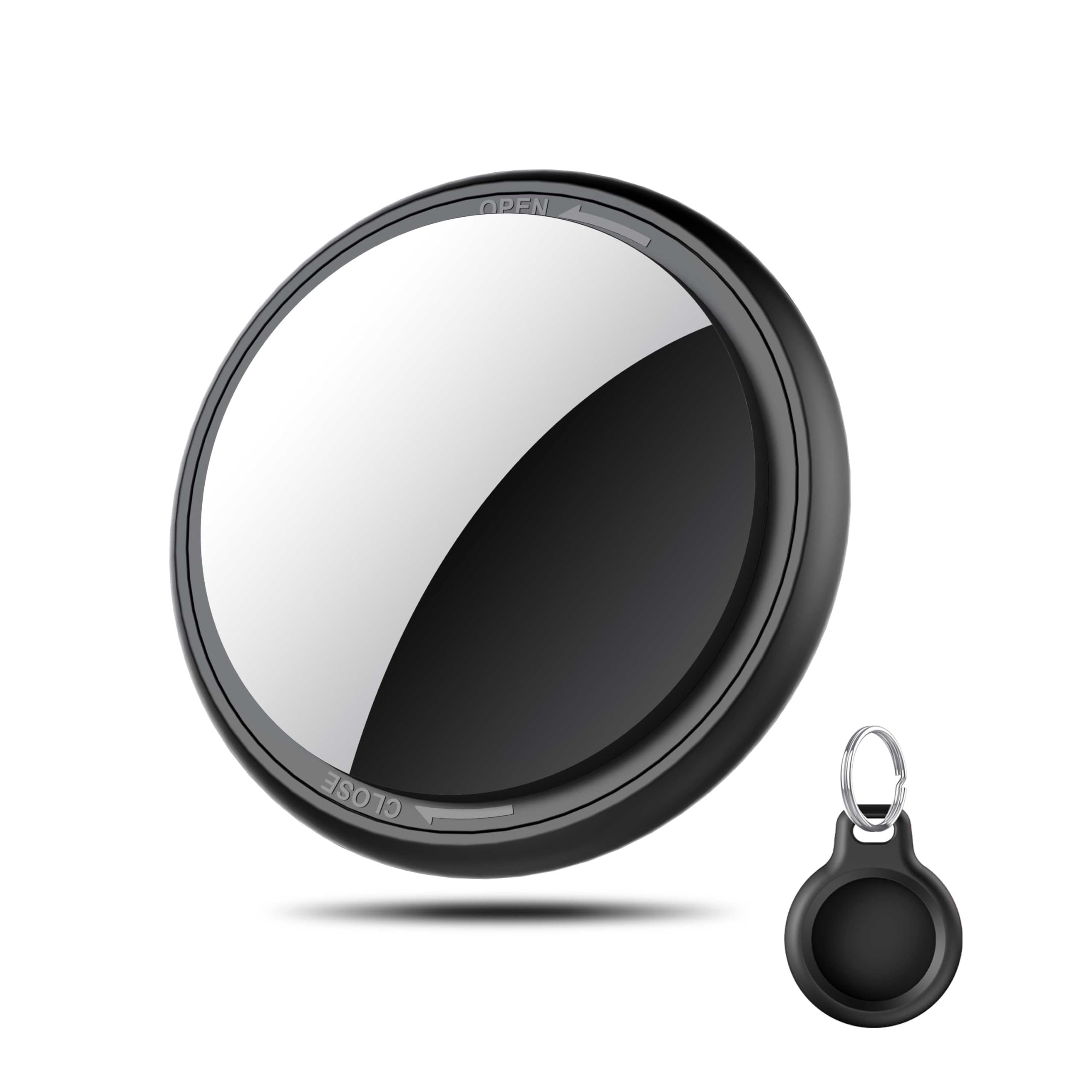 Air Tracker Tags-1 Pack, 2025 New [Apple MFi Certified],Bluetooth Tracker Work with Apple Find My (iOS Only), Replaceable Battery, Smart Tag with Diverse Holder, Item Finder for Luggage/Key/Suitcase