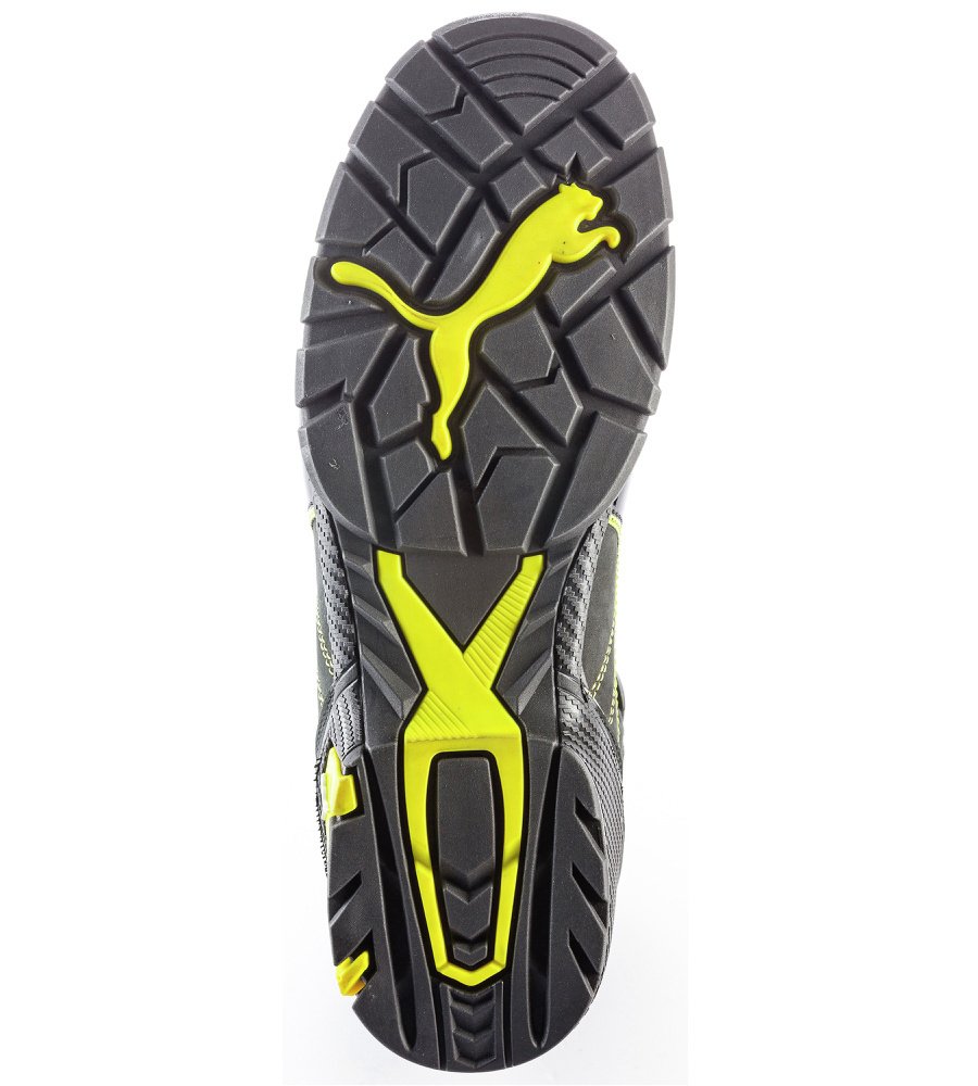 Puma Safety Puma Sicherheitshochschuhe Metro Protect Amsterdam Mid 63.224.0 Sicherheitsstiefel S3 SRC, Schwarz, Gelb, 47 EU