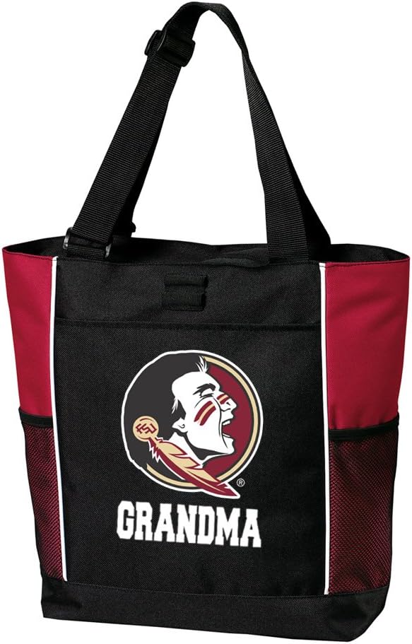 Broad Bay Florida State Grandma Tote Bags Red FSU Grandma Totes Beach Travel
