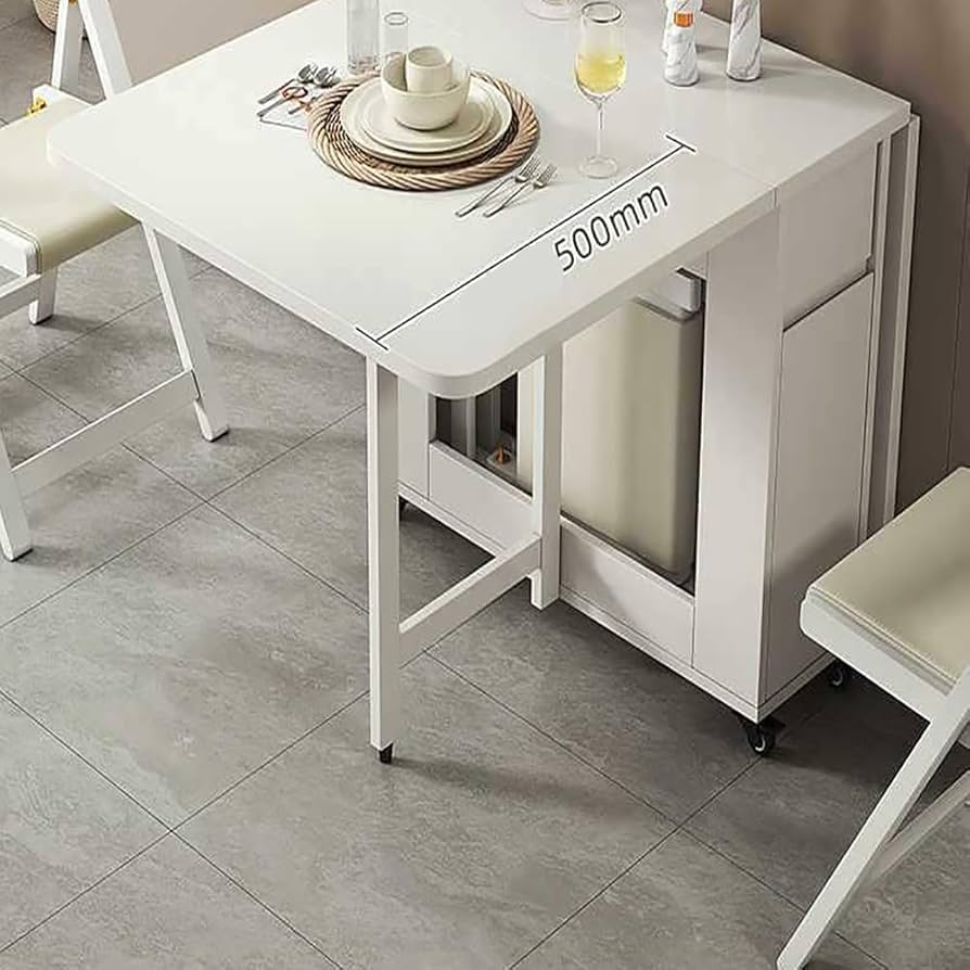 Amazon｜折りたたみダイニングテーブル、収納付きコンバーチブル