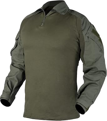IDOGEAR Men G3 Combat Shirt with Elbow Pads Rapid Assault Long Sleeve Shirt Tactical Military Airsoft Clothing