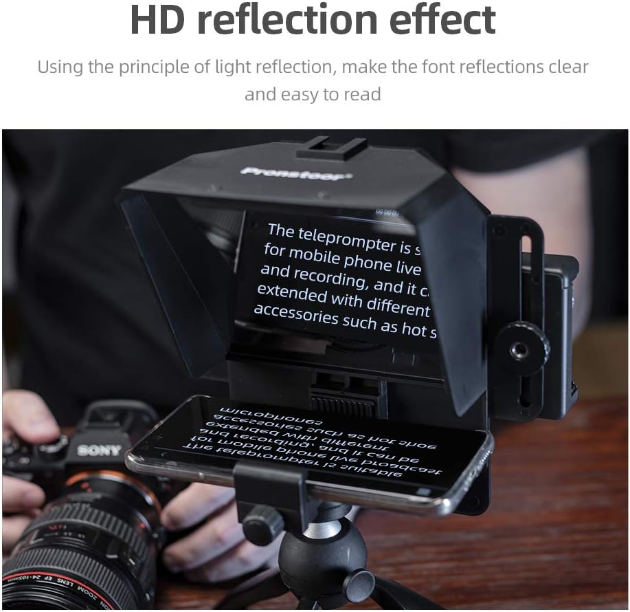 AMBITFUL Teleprompter Kit Portable Inscriber Mobile Phone Teleprompter