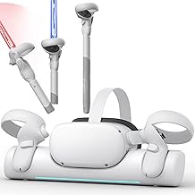 ZYBER Golf Club Attachment for Meta Quest 2 Accessories, ZYBER Charging Dock for Meta Quest 2