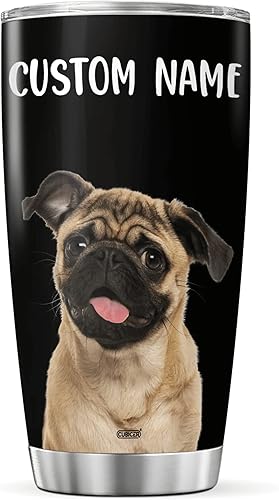 Miniatura 9 de Rottweiler - Vaso de café personalizado, taza de viaje aislada con tapa, vasos de acero inoxidable, nombre personalizado, regalos de Navidad para